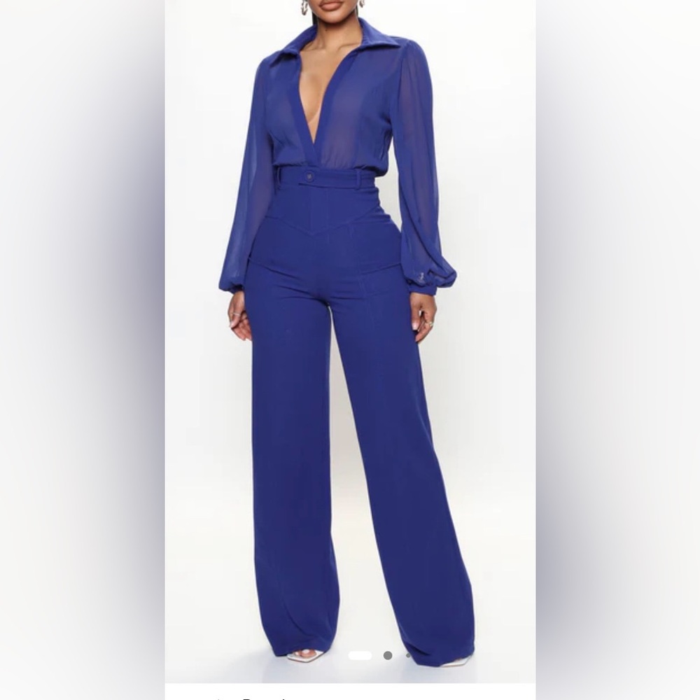 Fashion Nova Royal Blue Jumpsuit